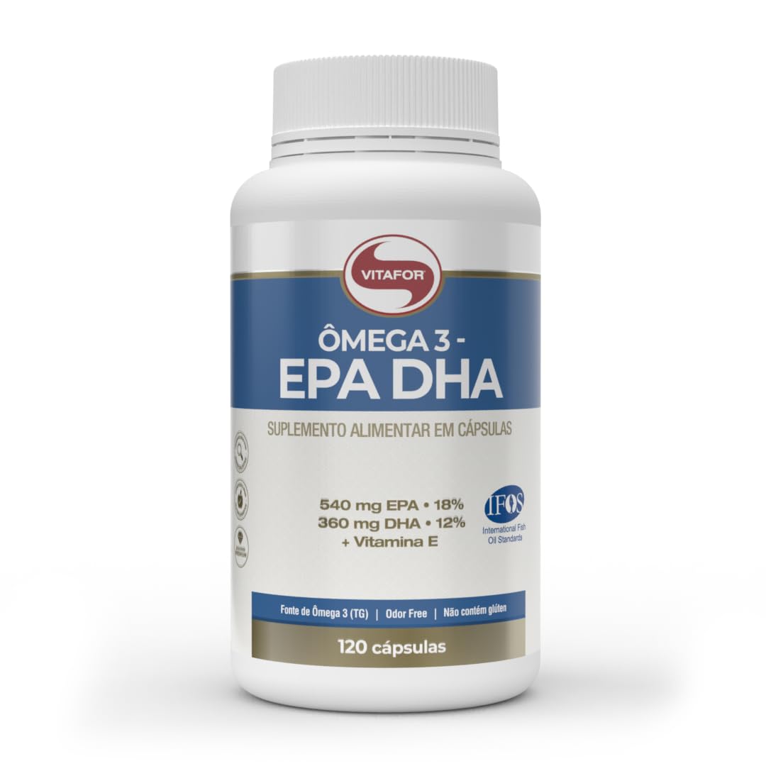 Ômega 3 EPA DHA 1g (120 Caps), VitaFor
