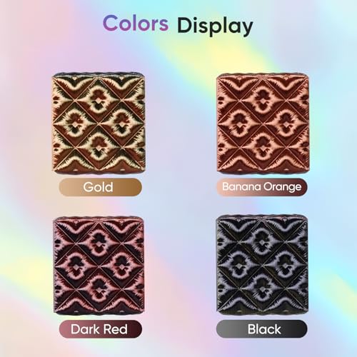 Image of ERYONE Silk Filament PLA+ 1.75mm Shiny 3D Printer Filament, Multicolor PLA 4 in 1, 1kg (2.2LBS) /Spool, HS Silk Quadruple Color Metallic Frenzy (Black & Dark Red & Banana Orange & Gold)