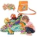 Puzzle de 100 Piezas para niños, Puzzles de Papel JFIEEI, Puzzles de cartón Educativo de Aprendizaje para Regalo de cumpleaños, niños y niñas (Dinosaurio)