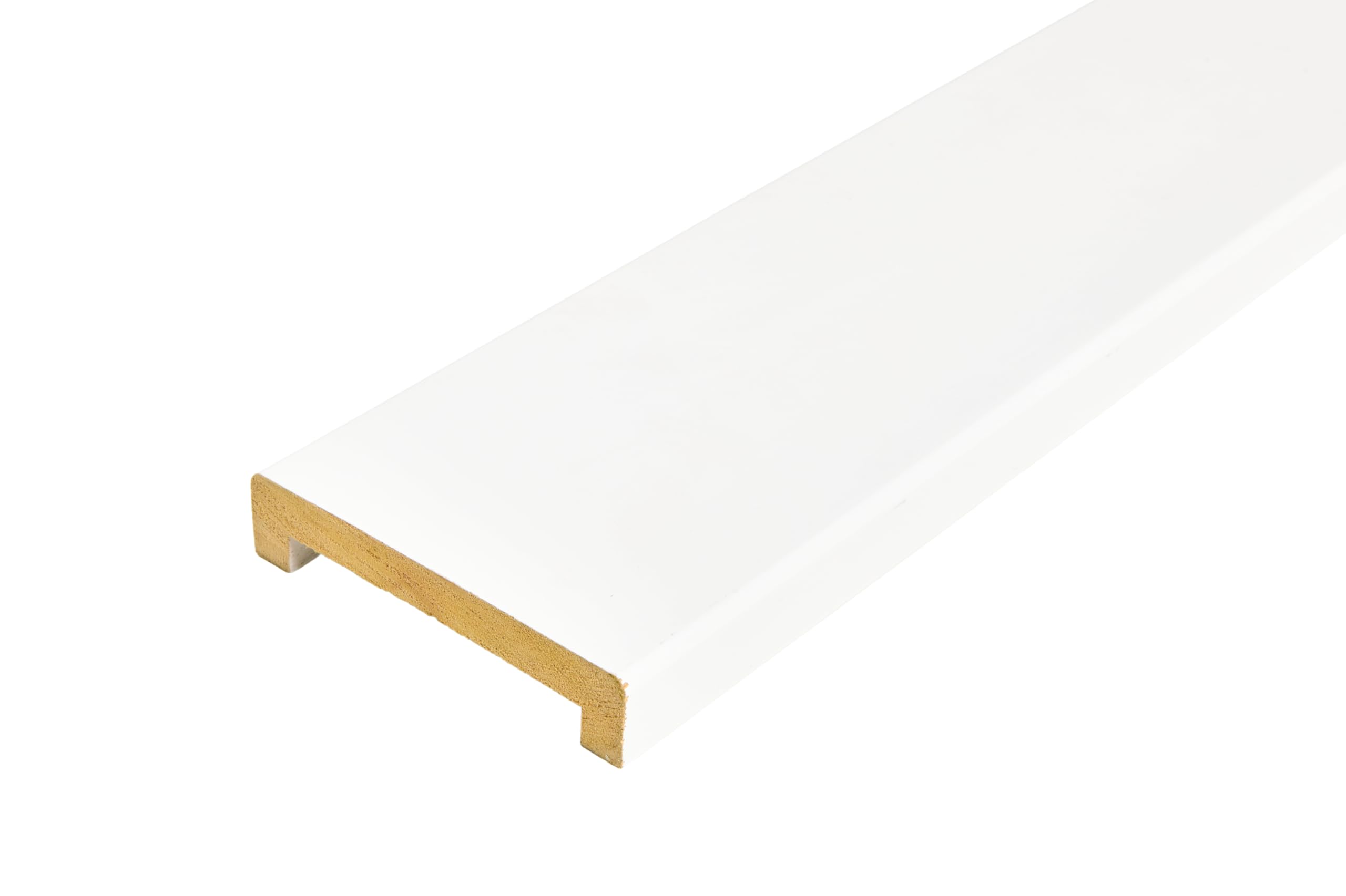 Hobby Legno - Coprimuretto Massello In Legno Laccato Bianco mm. 30X140X2500 Per Muro Da mm. 110(Prezzo Per ml. 2, 50)