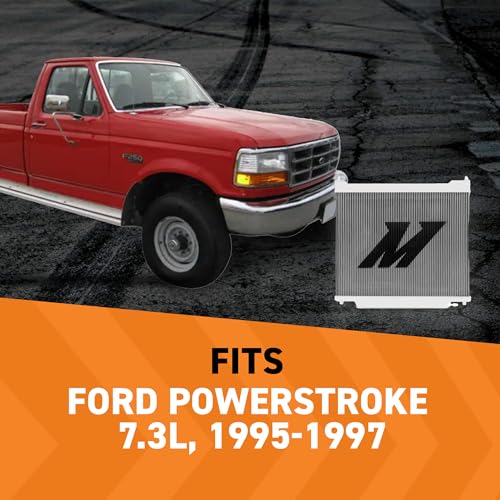 Mishimoto MMRAD-F2D-95 Performance Aluminum Radiator, Compatible with Ford Powerstroke 7.3L, 1995-1997 - Image 3