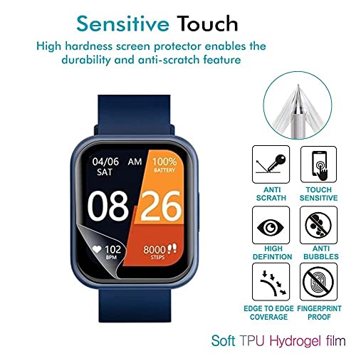 Image of Ultra Thin Unbreakable Screen Guard For NOISE COLORFIT ULTRA Smartwatch(1.75 inch) (pack of 2) / / Anti Scratch, Bubble Proof 9H TPU Film / / (NOT A TEMPERED GLASS)