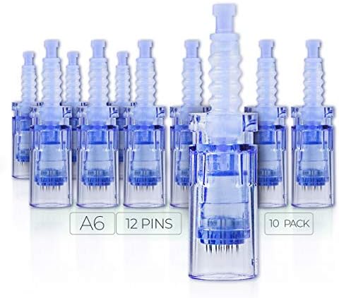 MONA Ultima A6 10 Pezzi Aghi Per Dermapen: Cartucce Sterili 12 Microaghi Per Trattamenti Viso, Ricambi Per Derma Pen Con Attacco A Baionetta - 2