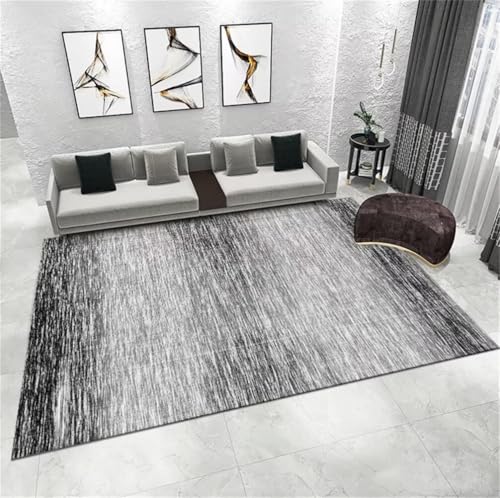 Tapis de sol gris au design minimaliste moderne pour salon chic
