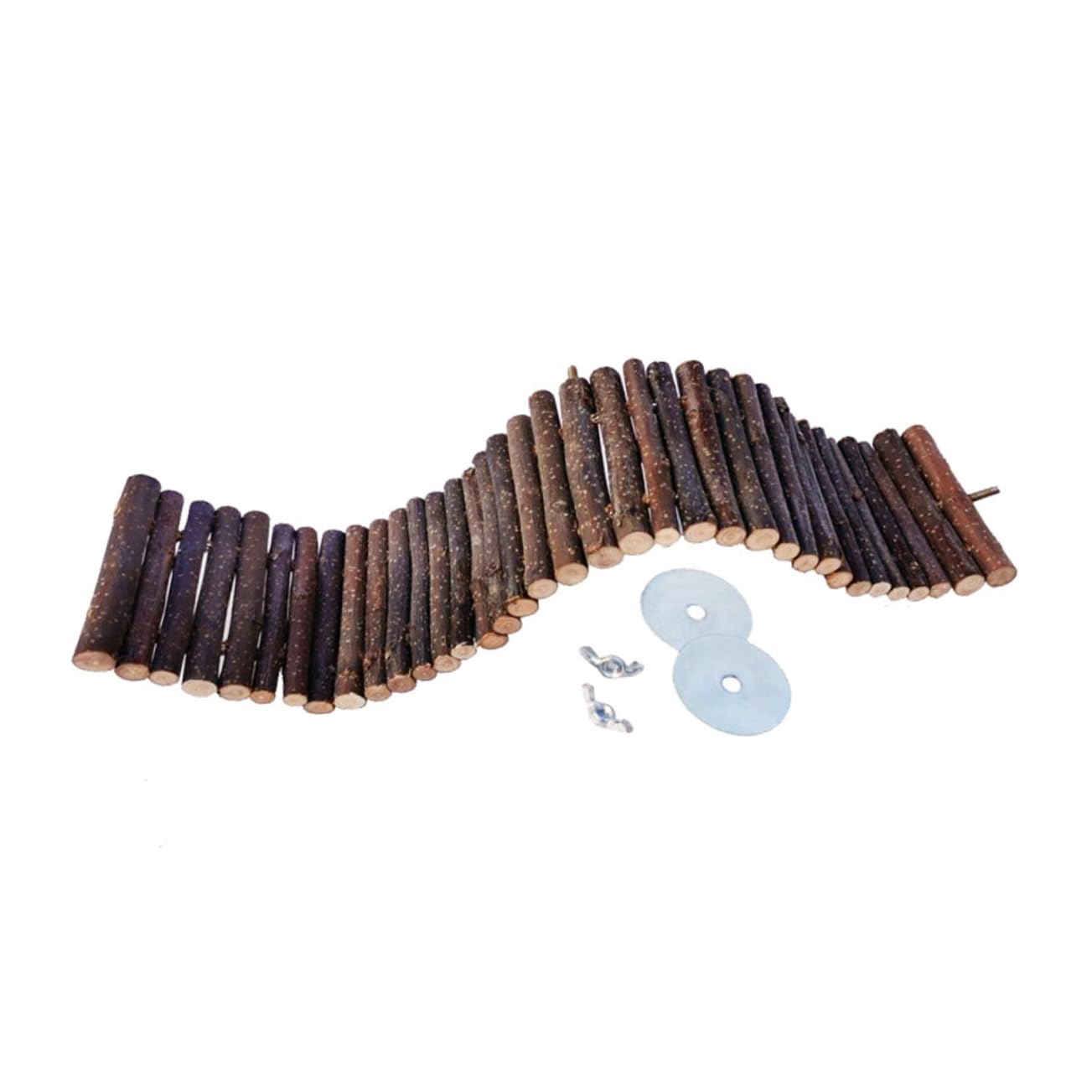 INOOMP 2stücke Kletterleiter Aus Holz Für Kleintiere Hängende Brücke Und Spielzeug Für Hamster Mäuse Und Andere Nager Zum Spielen Und Kauen