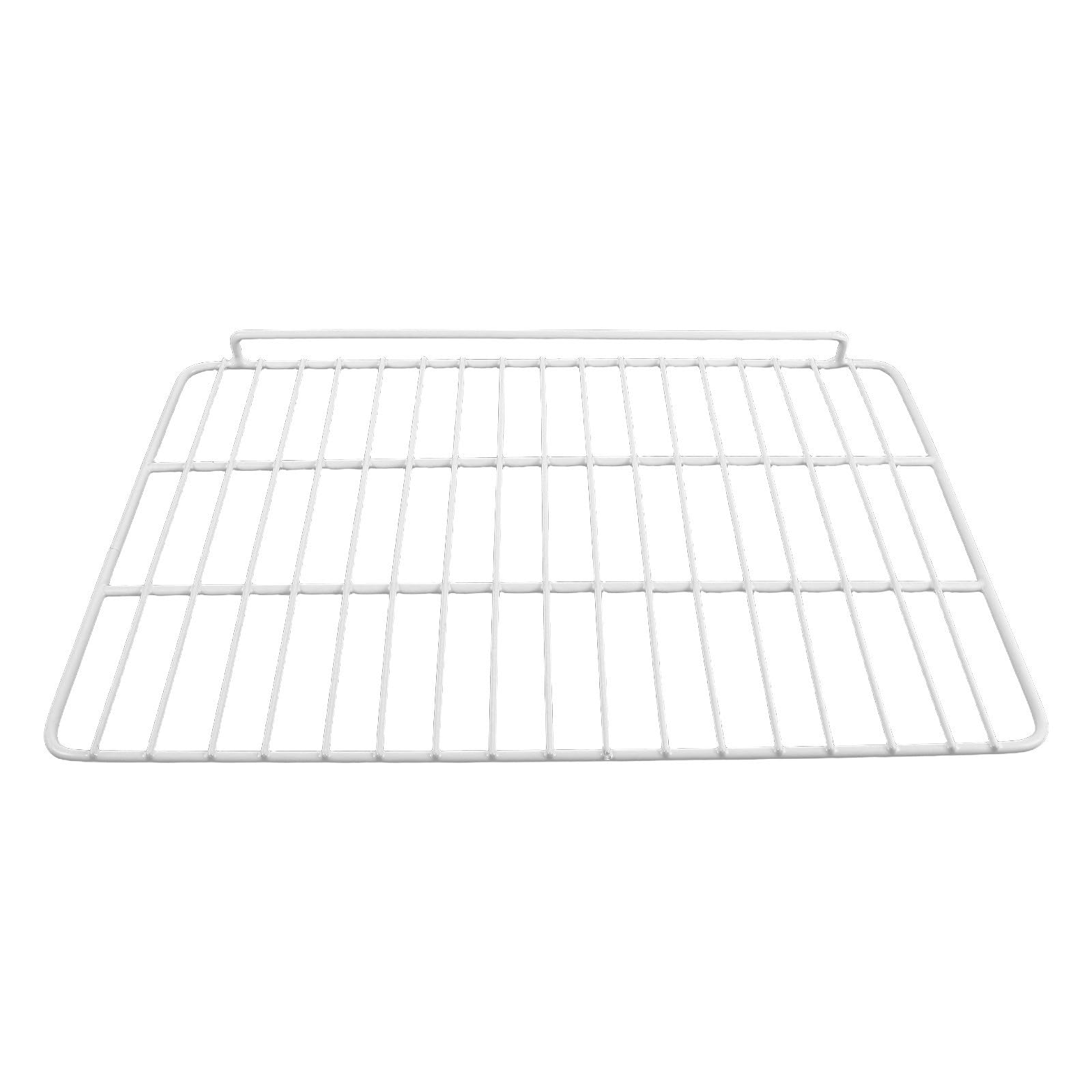 NUOBESTY Drahtregal Gefrierfach 43,5 X 30cm aus Metall mit Einseitigem Schutzgeländer Kühlschrank Trennwand für Gefrierschrank und Gefrierfach Organizer