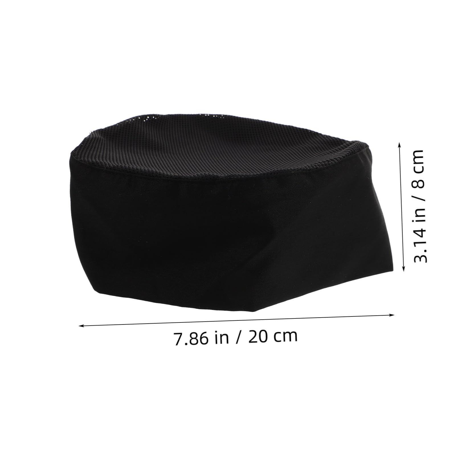 COLLBATH Black Chef Skull Cap Adjustable Cotton Culinary Hat for Men Women Stylish Beanie for Kitchen Cooking Design for Cleanliness Professional Appearance