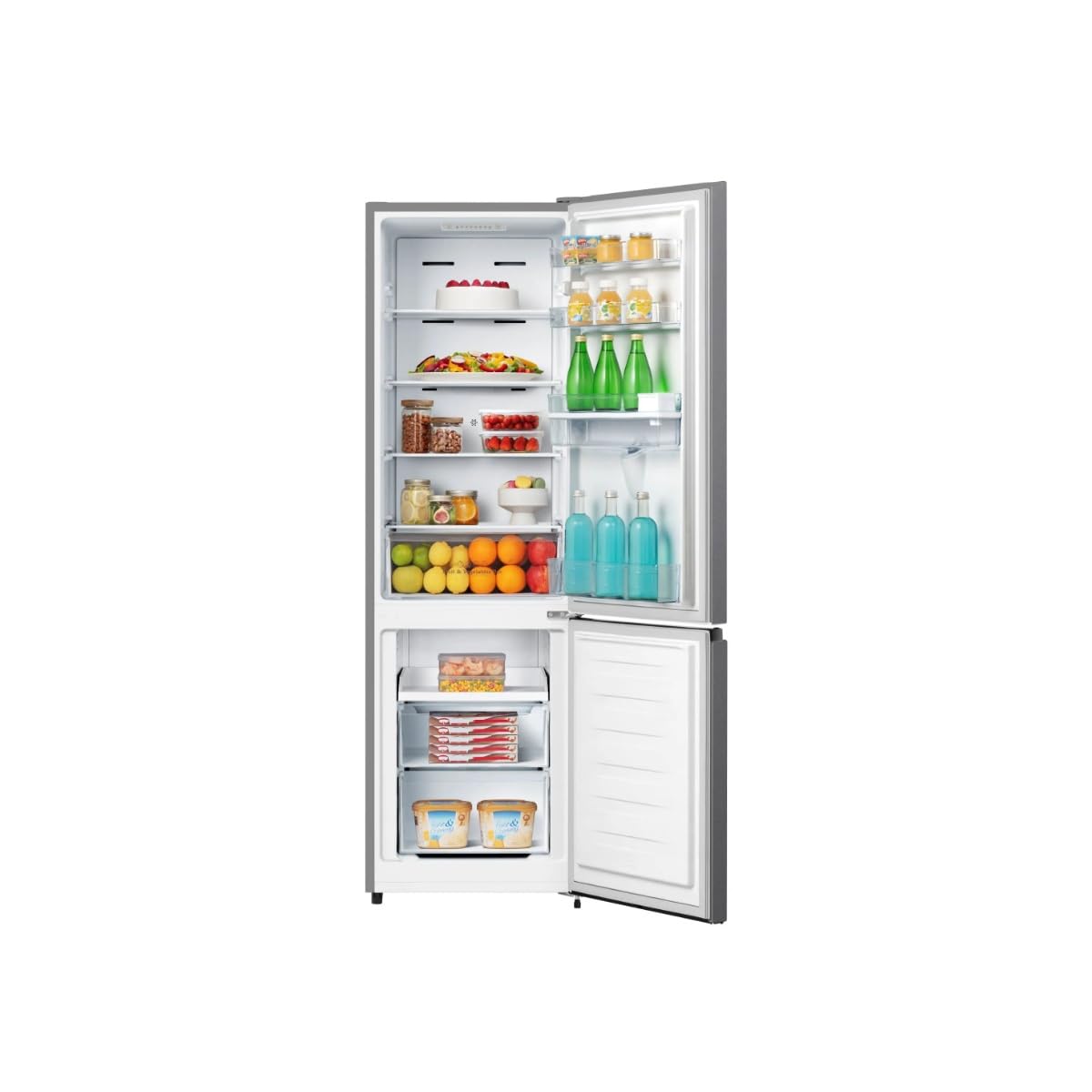 Réfrigérateur Combiné 55cm 255l Nofrost Silver - FCN255WDE
