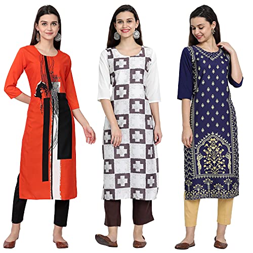 Image of Women's Crepe Straight Kurta