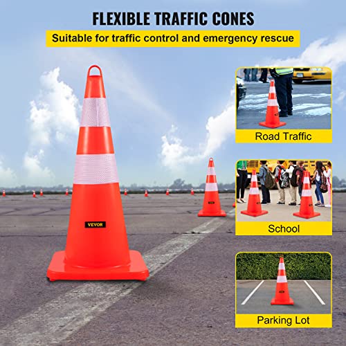 Vevor AQZYCQHSB2812UQM3 Safety Cones, 12 X 28 Inch Traffic Cones thumb #1
