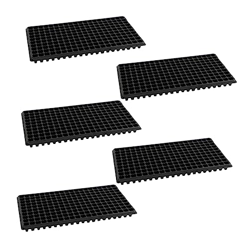 BESPORTBLE 5 Piezas Bandeja de plántulas bandejas para semilleros Bandejita plántulas Planta de semillero Inicio hogar Bandeja de Cultivo de Invernadero Bandeja de Crecimiento Black