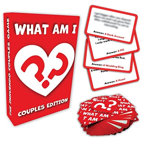 WHAT AM I - Couples Game for Him, Her, Valentines Day Gift, Anniversary, Boyfriend, Girlfriend, Husband, Wife Love Present Cover