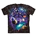The Mountain Men's Wolf Of The Cosmos T-Shirt Black L