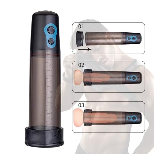 電動ペニスポンプ 真空ペニスポンプ 男性用 吸圧式器具 超智能 LED液晶ディスプレイ 携帯便利 軽量 真空陰茎ポンプ 目盛り付け 男性 人気 初心者 吸引ポンプ バッテリー式 ４段階調整 手動式 ぼ指圧棒式 圧力維持機能付きリアル感 強力吸引 吸圧式器具 圧力計付け 大人のおもちゃ (1pcs)のサムネイル