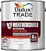 Price comparison product image Dulux Trade Weathershield Exterior High Gloss White 2.5 Litres