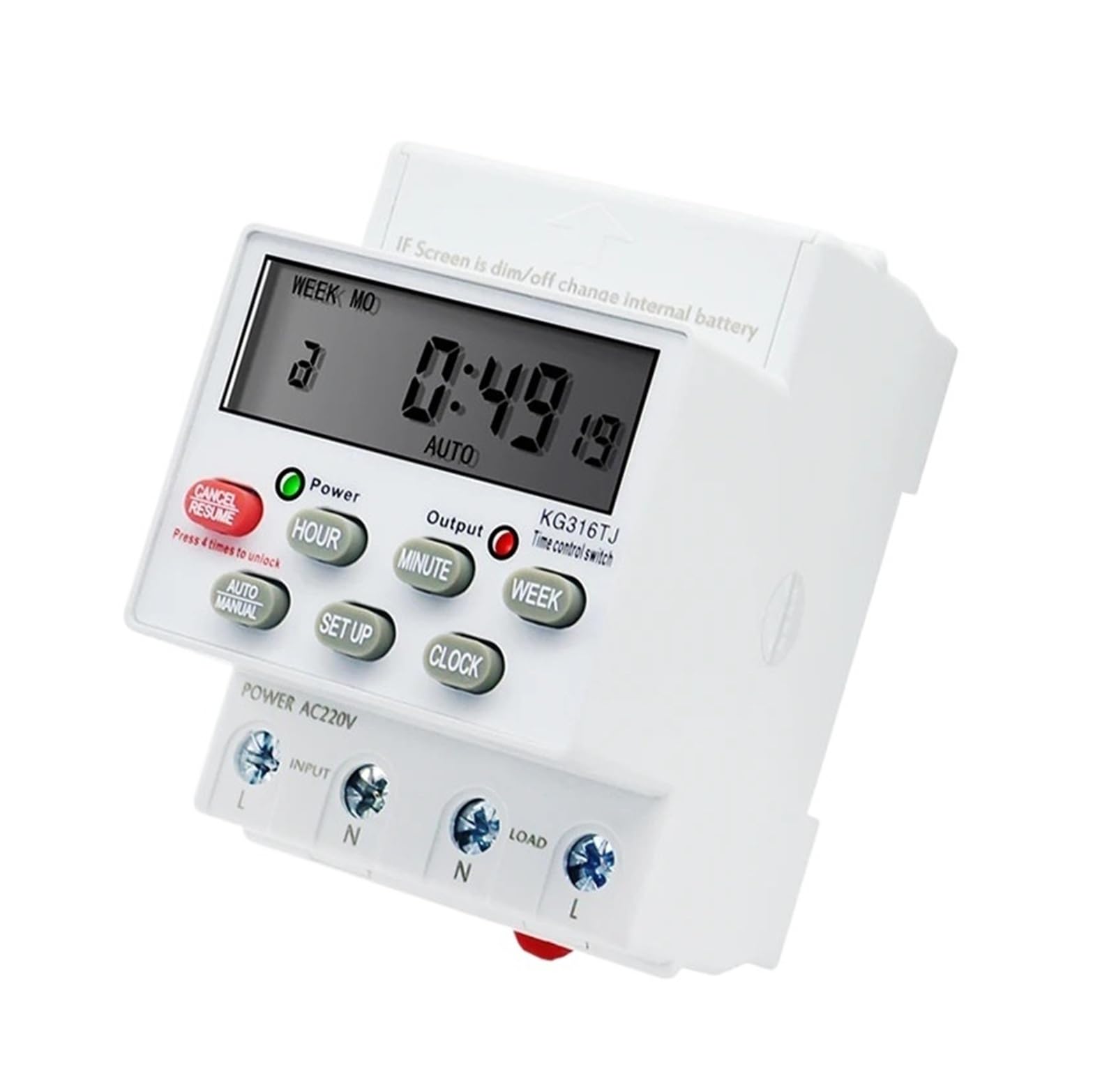 QVIVFYBOE Weekly Digital Switch Relay Timer Control