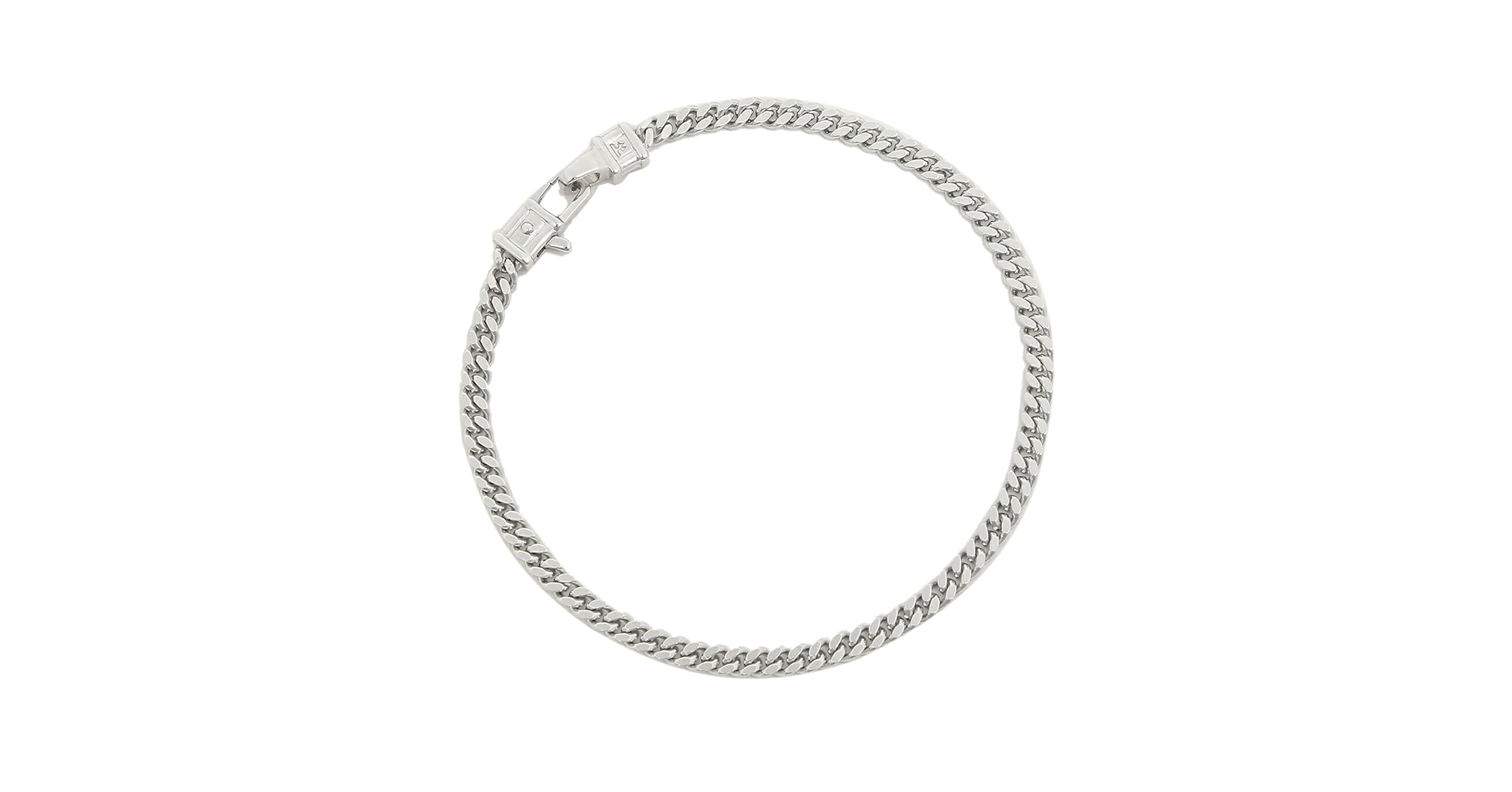 新品 8.3 TOMWOOD M カーブチェーン ブレスレット 銀 6945 TOMWOOD トムウッド Curb Bracelet M シルバー チェーン カーブ