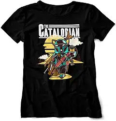 Camiseta Geek Feminina The Catalorian Mandalorian Cat 7 Cores