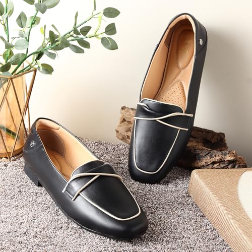 Image of YOHO Bliss Loafers for Women | Comfortable & Stylish Bellies | Fashion Moccasins with Footpharma Footbed | Slip-on for Casual & Formal Wear | 007