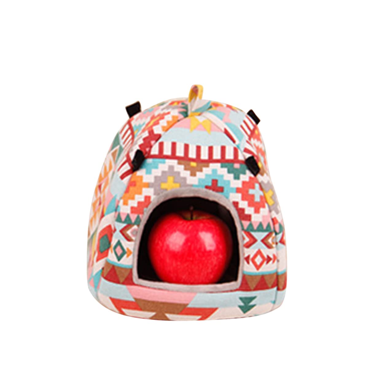 DOITOOL 3stücke Pet Warm House Für Hamster Gemütliche Hängematte Für Winter Großer Farbenfroher Camping-Zelt-Stil Für Kleintiere Wie Meerschweinchen Chinchillas Und Mehr Einfach