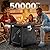 Ciays 32 Inch Gas Fire Pit Table, 50,000 BTU Propane Fire Pits for Outsides with Steel Lid and Lava Rock, 2 in 1 Square Firepit Table for Gatherings Parties on Patio Deck Garden Backyard, Black