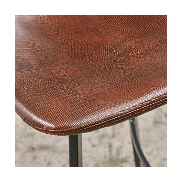 Christopher Knight Home Dax Barstools, 2-Pcs Set, Snake Skin Brown - Image 4