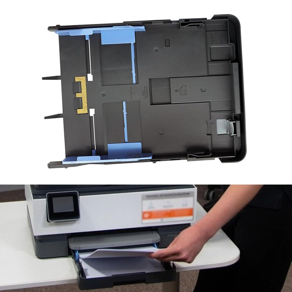 SEIWEI Vassoio di alimentazione carta per stampante, alimentazione carta liscia, plastica | Compatibile con stampanti HP OfficeJet Pro 9010, 9012, 9015, 9016, 9019, 9018, 9010E, 9016E, 9015E, 9018E, 9013E