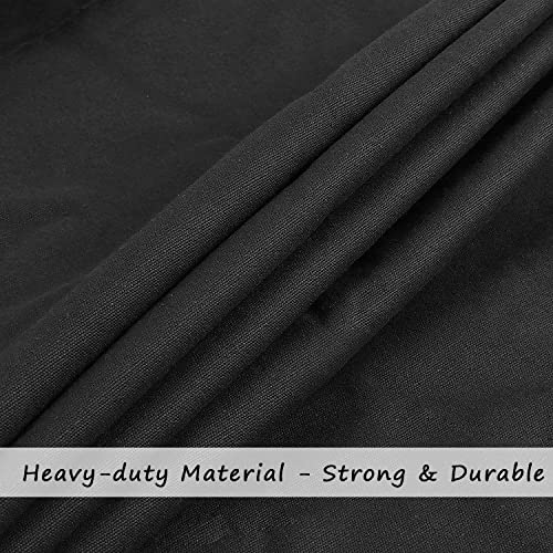 Sanferge Cotton Canvas Laundry Bag With Handles & Drawstring Straps, Heavy Duty Extra Large Laundry Bags For Laundromat And Household, Washable Travel Dirty Clothes Bag Hamper Liner, 25.5 X 34 Inch, Black #TOP4