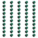 EDO Technic - Caja Empotrada Eléctrica de Terminal Plana FI60 para Mecanismos - Profundidad 41 mm - Caja de Pared Redonda Verde con Tornillos para Paredes de Ladrillo y Yeso - 50 Unidades