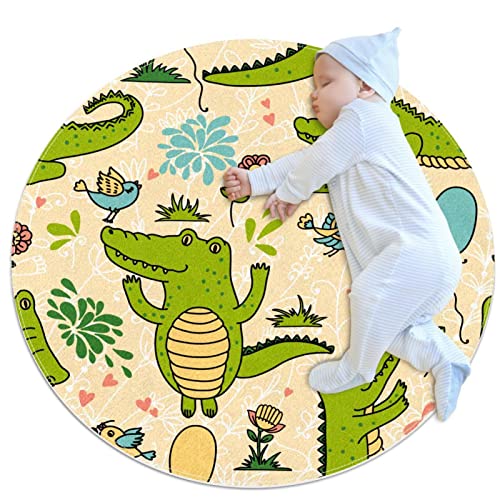 Tapis moderne antidérapant crocodiles mignons de haute qualité durable - 2
