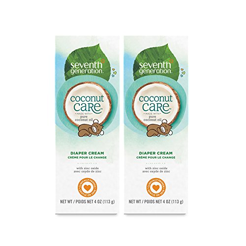 Seventh Generation Baby Diaper Cream with Soothing Coconut Care, 4 oz (2 count)