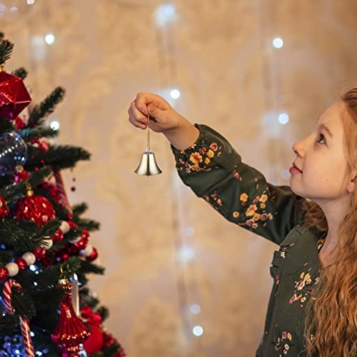 Pack Of 2 Pieces Vintage Style Brass Hanging Bell 2 In Tall Clear Ring For Diy Craft Elephant Cow Horse Sheep Dog Camel Bells Home Garden Christmas Tree Decoration Bells Ksi #TOP4