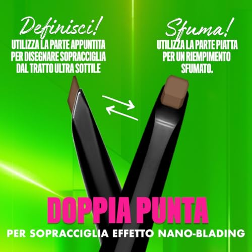NYX Professional Makeup Blade & Shade matita per sopracciglia con spazzolino colore Espresso 0.06 g - 4