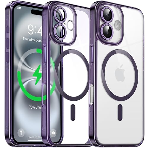 Coque iPhone 16 violette MagSafe idéale pour sublimer votre quotidien
