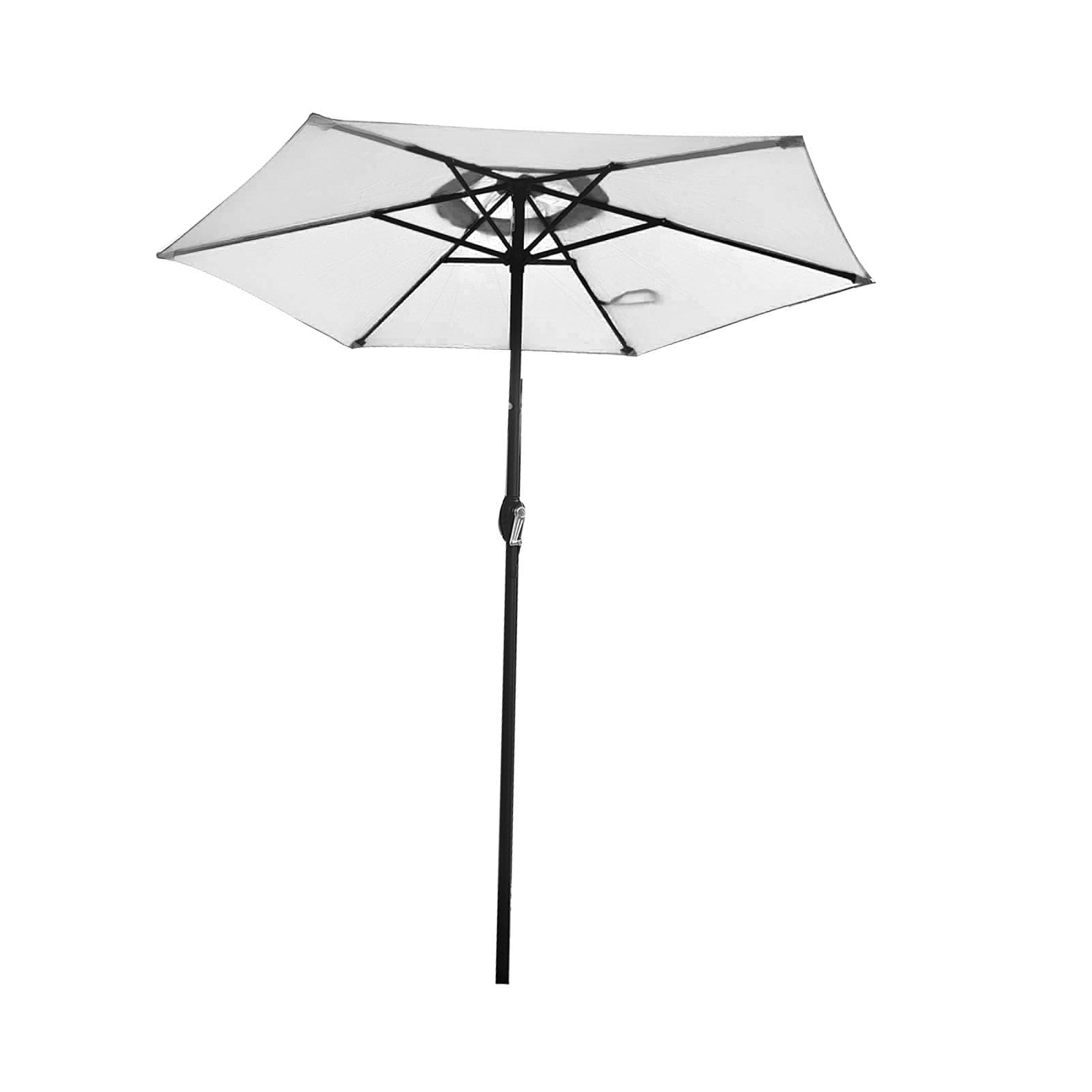 Elprico Wytrzymały Parasol Ogrodowy o Długości 6,9 Stopy z mocną ramą, Odporny na Blaknięcie Parasol Targowy do Basenu w Kawiarni, Restauracji, Tkanina Poliestrowa