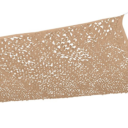 IDMarket - Voile d'ombrage rectangulaire Design ombrière Camouflage 3x4 M Sable