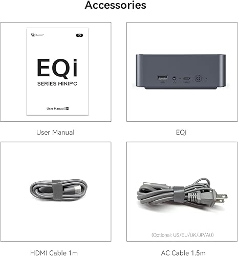 Vista 39 de Beelink Mini PC, EQi12 Mini Computadoras Intel i5-1235U (hasta 4.4GHz) 10C/12T, Micro PC 16GB DDR4 RAM 500GB M.2 NVMe SSD, computadora de escritorio