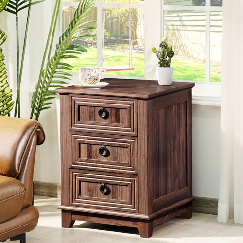 Commode pour chambre à coucher et table d'appoint de 40,6 cm en bois