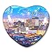 USA El Paso Kühlschrankmagnet Kühlschrankaufkleber Kollektion Dekorativer Magnet Reise-Souvenir Herzform Kristallglas