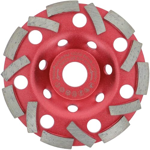PRODIAMANT Meules boisseaux diamanté Extra Speed Béton 125 mm x 22,2 mm Plateau de ponçage pour béton Colle à carrelage et maçonnerie