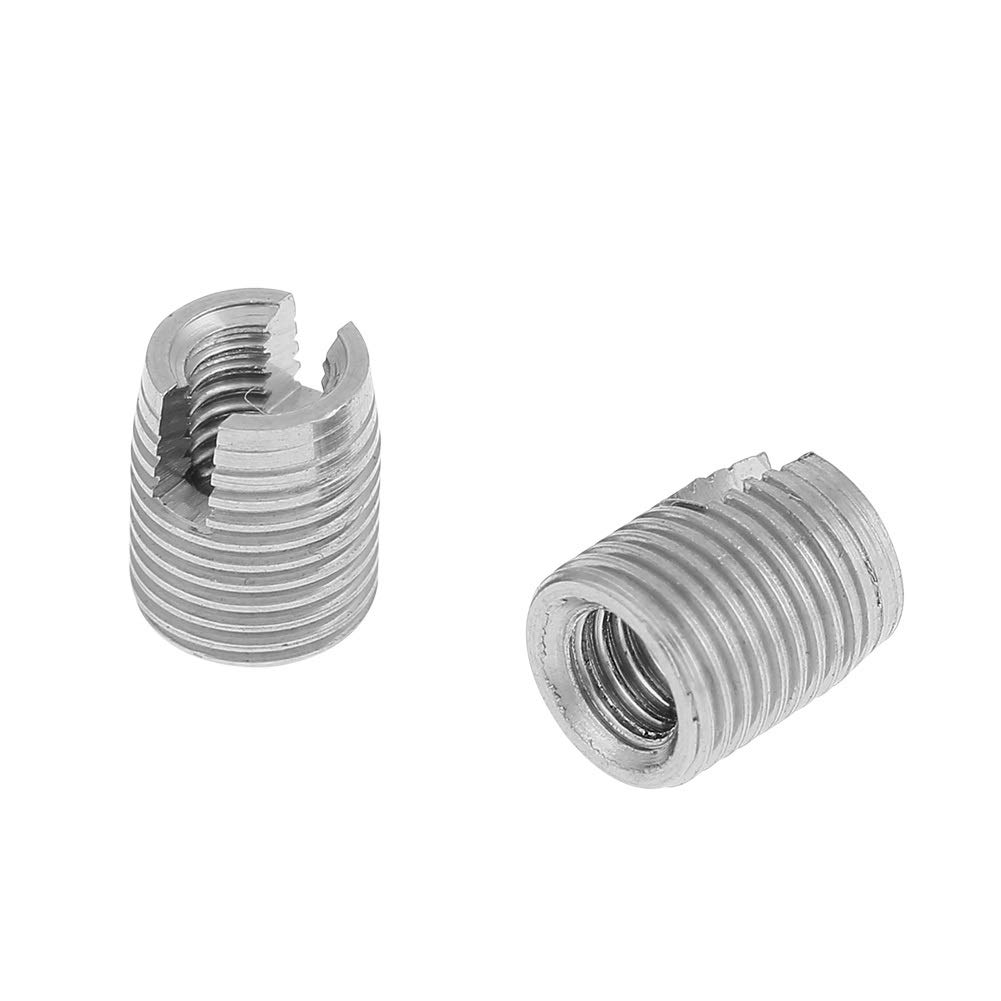 Samfox Threaded Insert 20pcs Stainless Steel SUS303 Self Tapping Slotted Screw Thread Insert M3 x 6mm (InnerM3x 0,5 OuterM5x 0,5) - Image 4