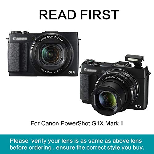 Fotover LH-DC80 Lens Hood Sun Shade Replacement for Canon Powershot G1X Mark II/G1X2 /G1XM2 - Image 3