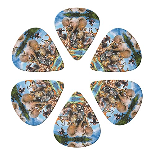 Ensemble de 6 médiators de guitare d’animaux africains pour guitare acoustique, guitare électrique, basse, ukulélé – fin… - Les Beatles, Paul McCartney, John Lennon, RIngo Starr, George Harrison Ensemble de 6 médiators de guitare d'animaux africains pour guitare acoustique, guitare électrique, basse, ukulélé - fin… – Image 5