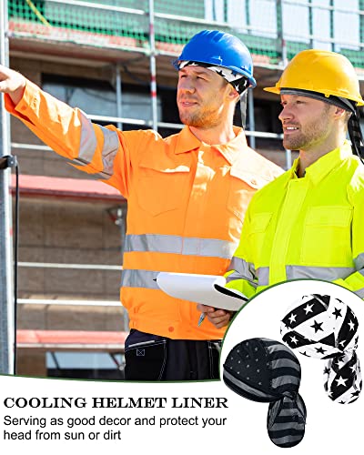 Foaincore 8 Pack Do Rag Skull Caps for Men Sweat Wicking Doo Rags Cooling Helmet Liner Cycling Motorcycle Bandana4