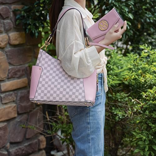Image of Orange Hobo Shoulder Bag & Wallet Set by MKF Collection