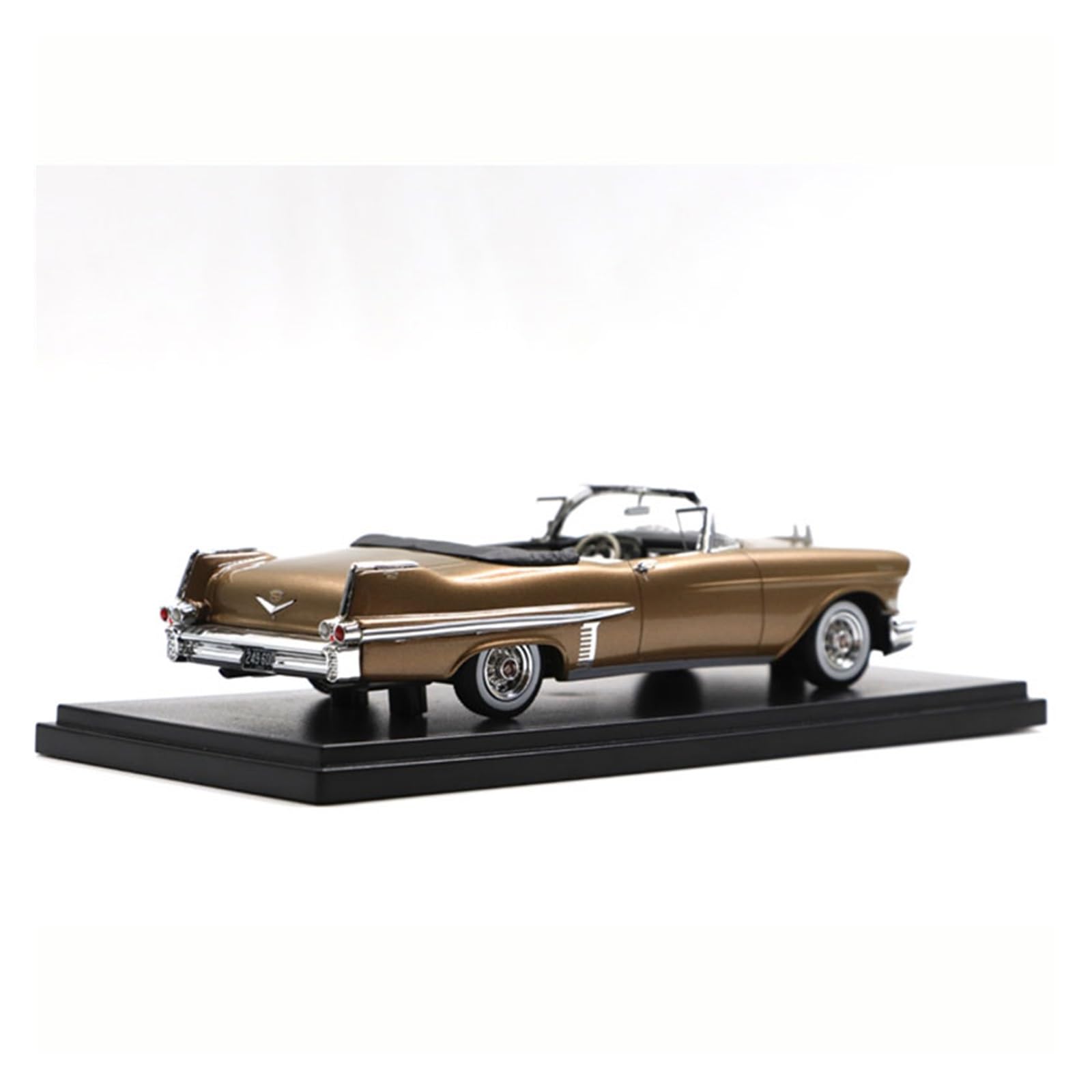 Modellino Di Auto In Lega Di Zinco 1/43 Per Cadillac 1957 Oro Convertibile Classico Modello Di Auto In Resina Pressofusa Collezione Esposizione Statica Modellino Di Auto Pressofuso