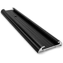 RV Insert Roof Flat Trim | Black| Aluminum | 93" Length | Made in The USA 2 Count