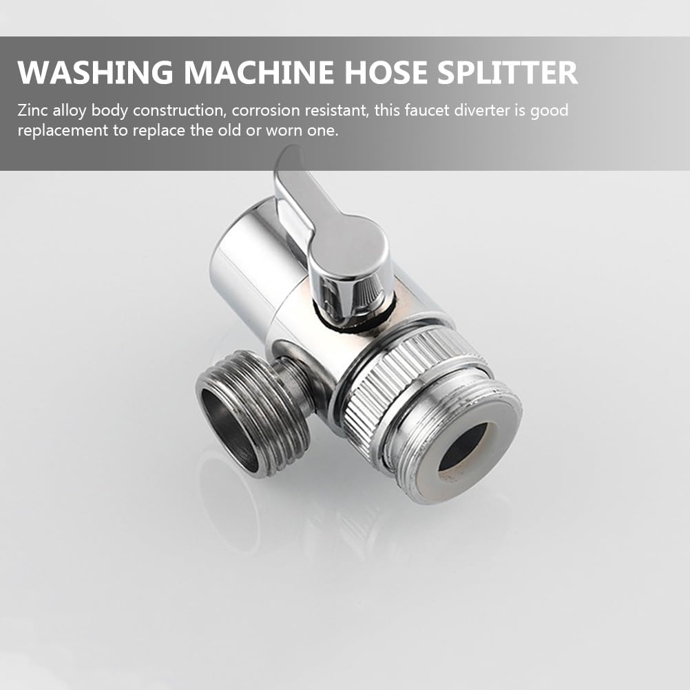 ARTIBETTER Sink Faucet Diverter Zinc Alloy Kitchen and Bathroom Faucet Adapter Water Splitter Replacement for Sink 2 Pack