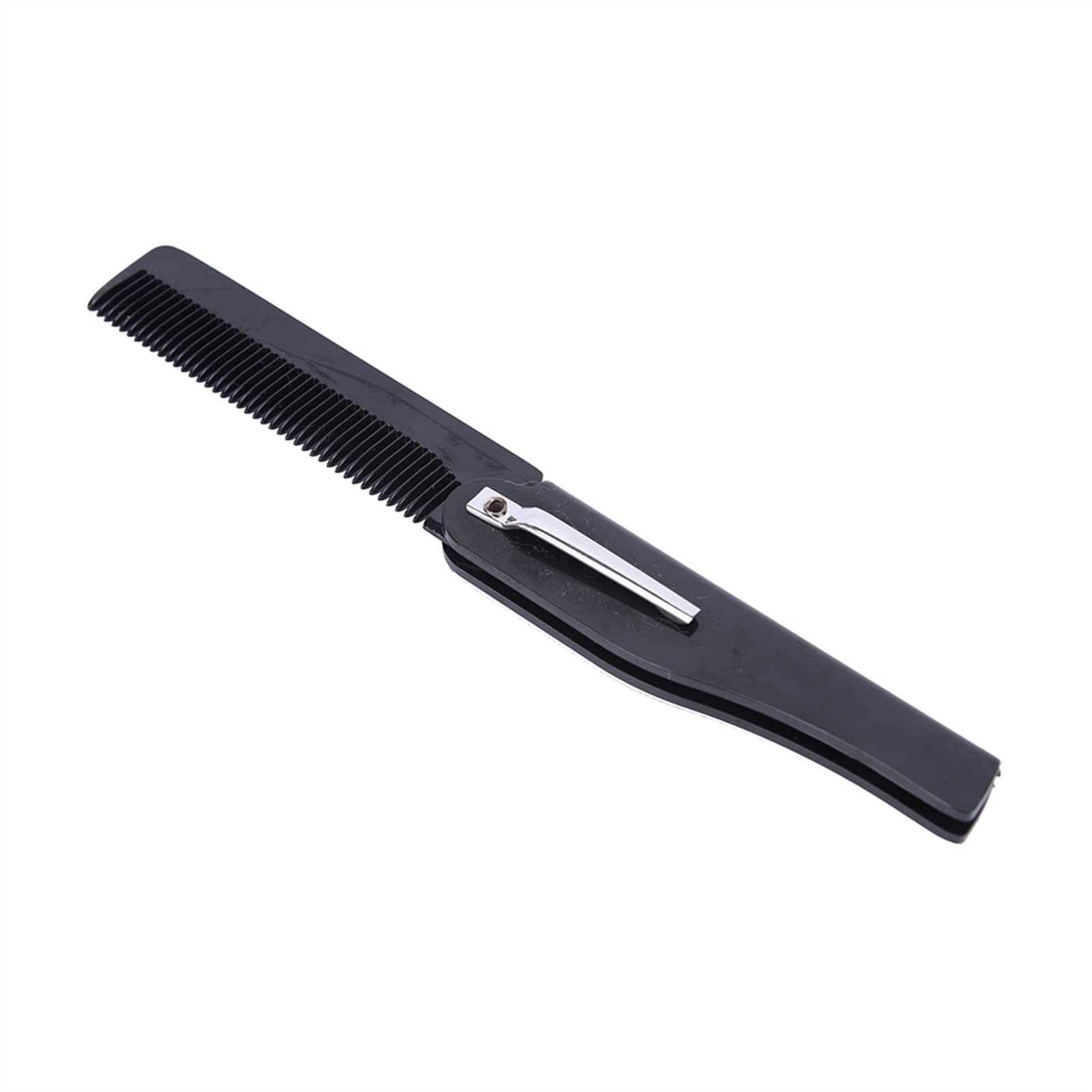 ADERFETBI Hair Comb 17 * 2CM Foldable Hair Comb Bag Clipper Beard Styling Tool Hairdressing Men's and Women's Care(B)