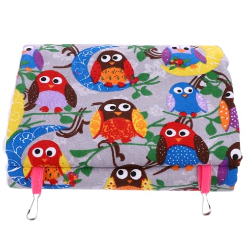POPETPOP Hamaca de Loro Cama Colgante para pájaros Ropa de Cama de Loro hámster cacatúa jaulas para Loros Nido de pájaro Nido Caliente de Loros casa Nido para Dormir Cama de pájaro sherpas